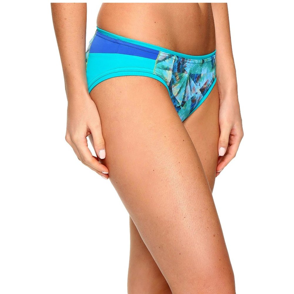 NWT prAna Milou Bikini Bottom in Emerald Pinwheel Swim Size XS NEW L473
